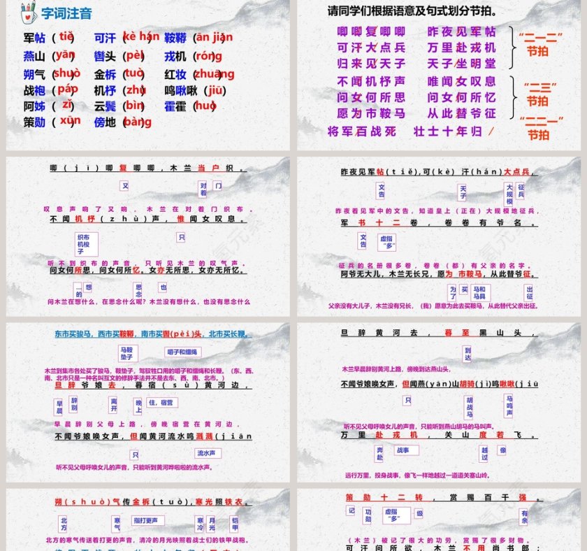 北朝民歌木兰诗语文课件PPT第2张