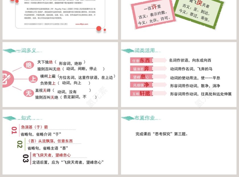 课文解析与朱元思书语文课件PPT第3张