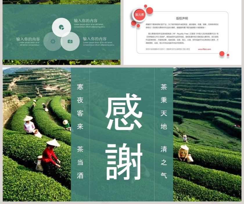 中国茶文化ppt模板  第5张