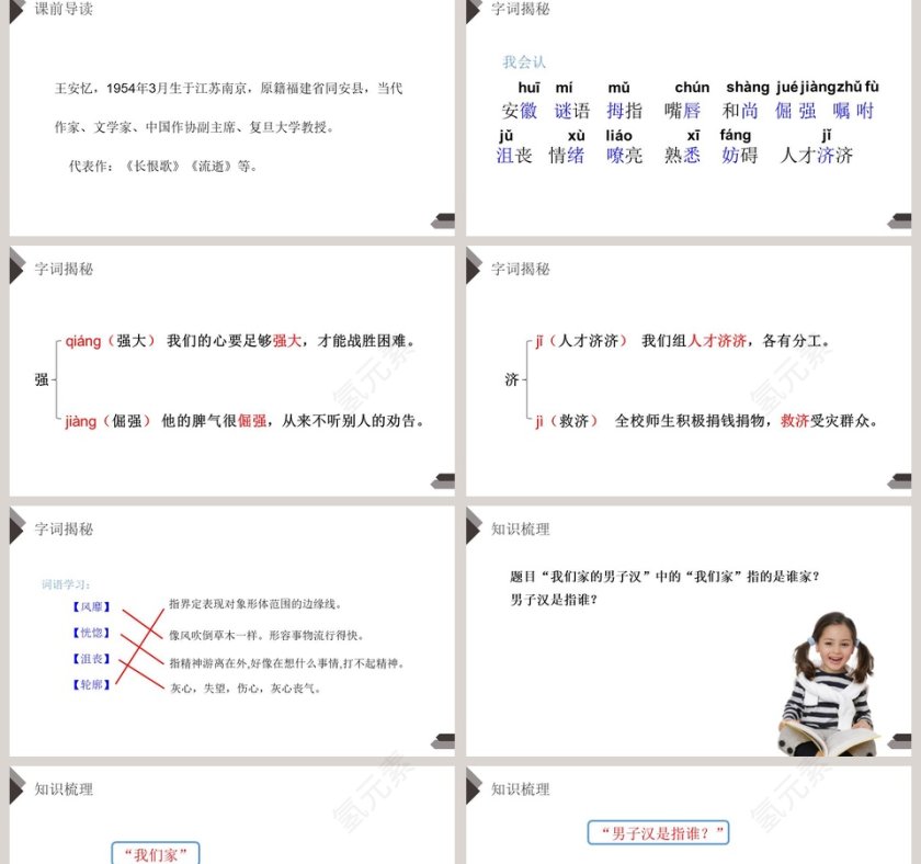 部编版四年级语文下册我们家的男子汉语文课件PPT第2张