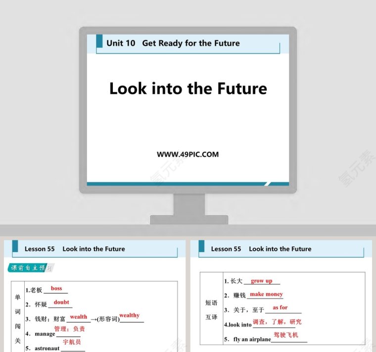 Look into the Future-Unit 10   Get Ready for the Future教学ppt课件第1张