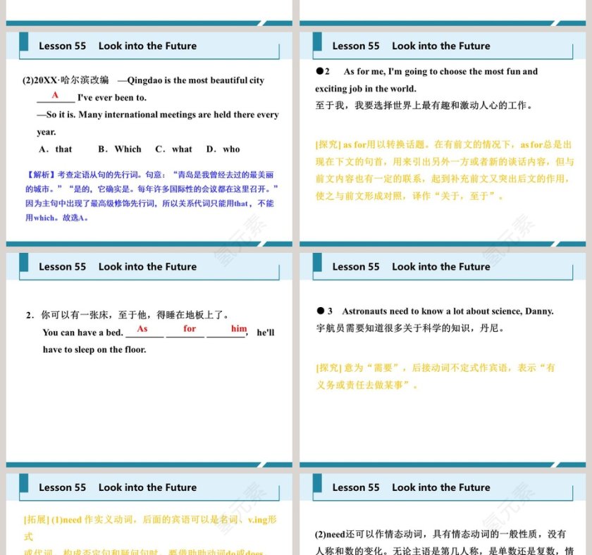 Look into the Future-Unit 10   Get Ready for the Future教学ppt课件第6张