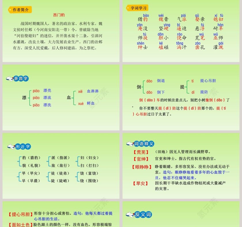 课文解析四年级语文上册西门豹治邺语文课件PPT第2张