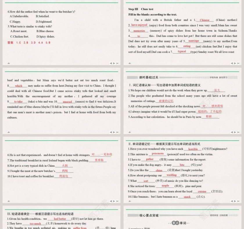 Unit 1-Food for thought教学ppt课件第5张