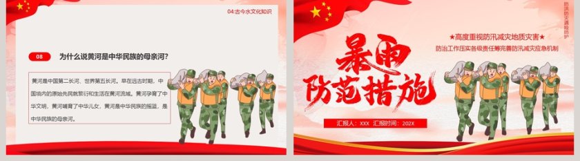 暴雨防范措施防洪防汛PPT模板第5张