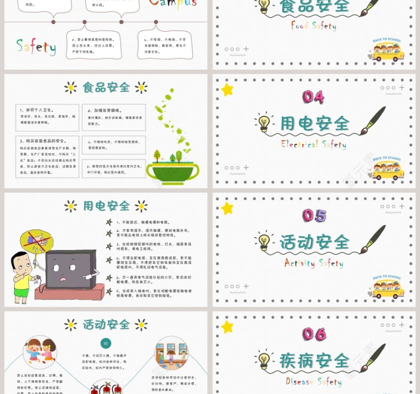 开学第一课安全行为习惯养成教育PPT第3张