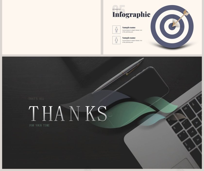 稳重欧美商务办公汇报PPT模板第5张