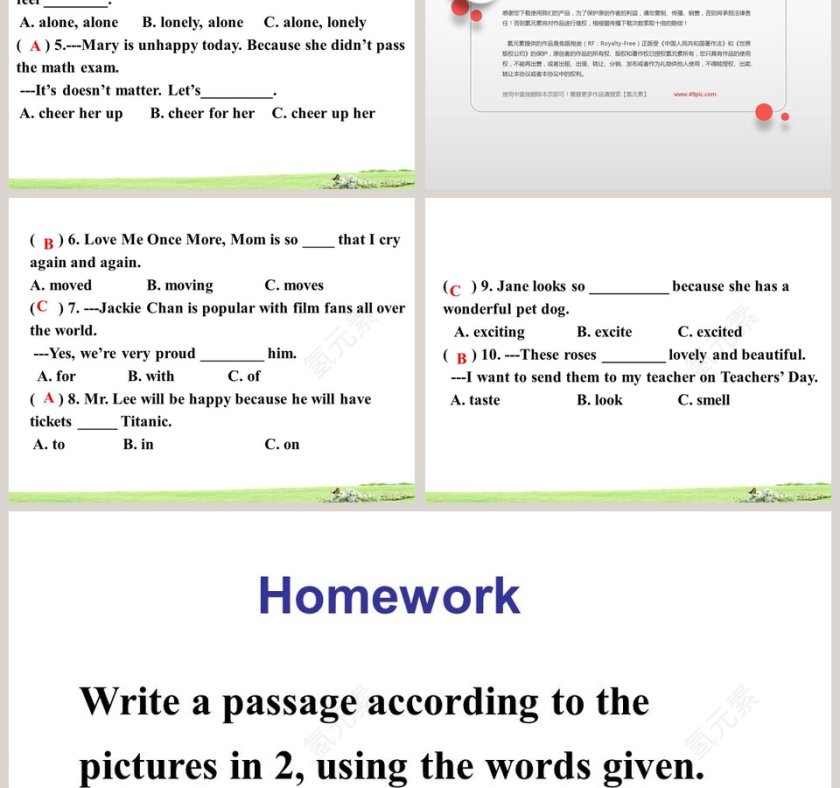 Unit 5  Topic 1-Im so happy教学ppt课件第7张