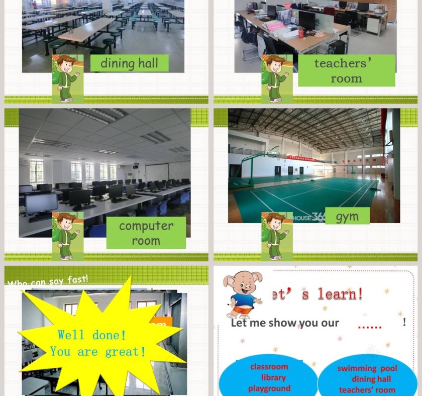 Unit 5 Let me show you our new school PPT模板第3张