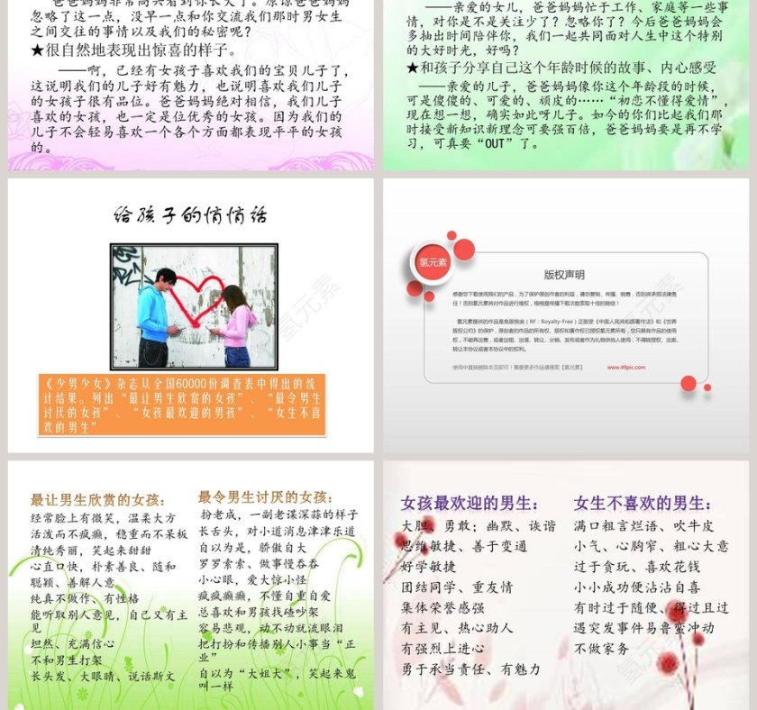 青少年早恋（中学版）家庭教育ppt第7张