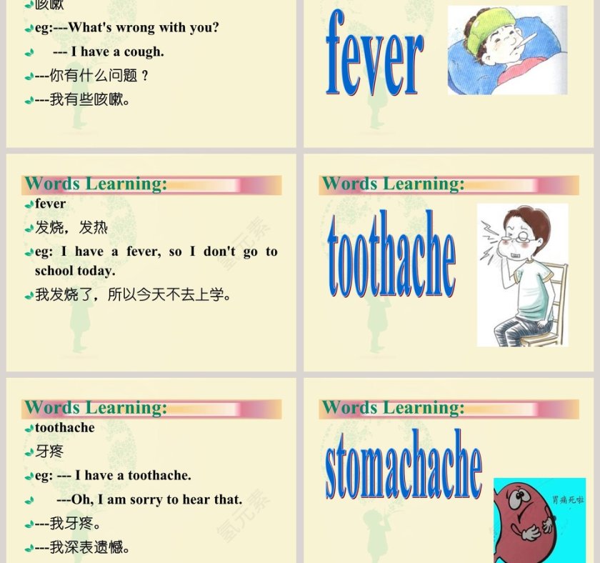 Unit 7-I Have A Headache教学ppt课件第3张