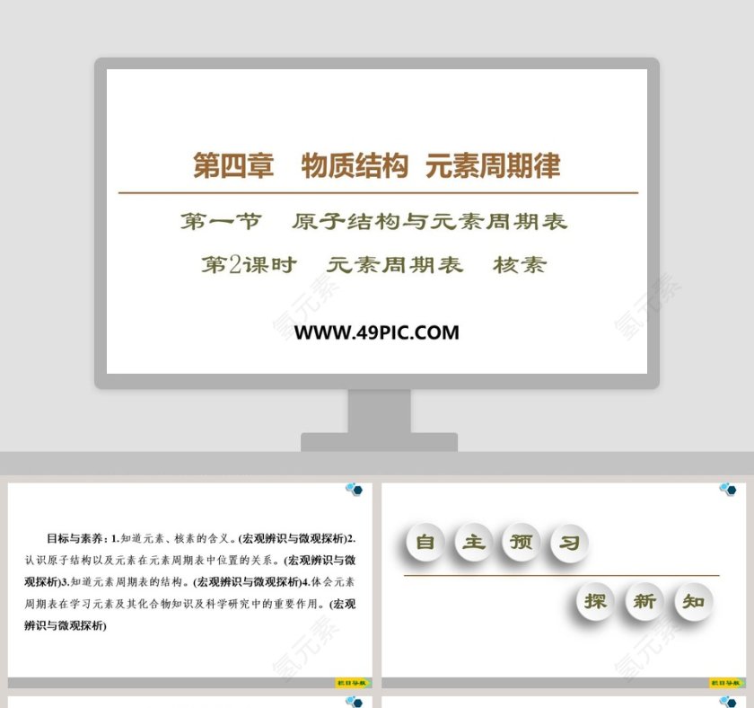 第四章物质结构  元素周期律-第一节原子结构与元素周期表教学ppt课件第1张