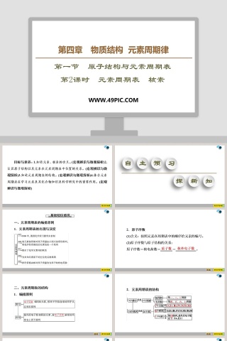 第四章物质结构  元素周期律-第一节原子结构与元素周期表教学ppt课件