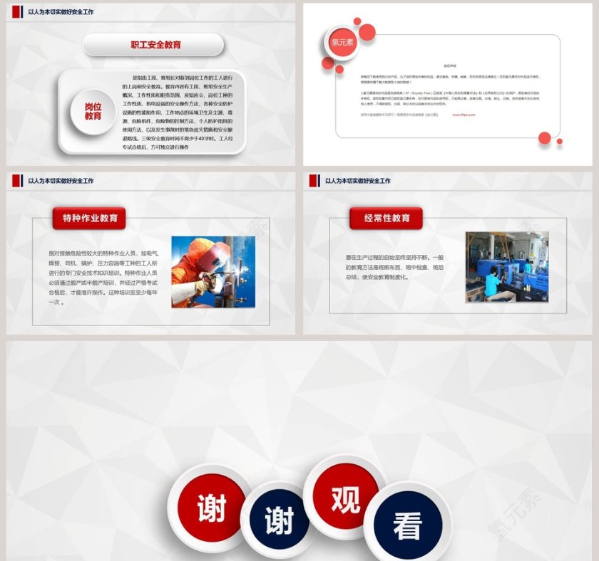 红色微粒体企业安全生产管理培训PPT模板安全生产PPT第8张