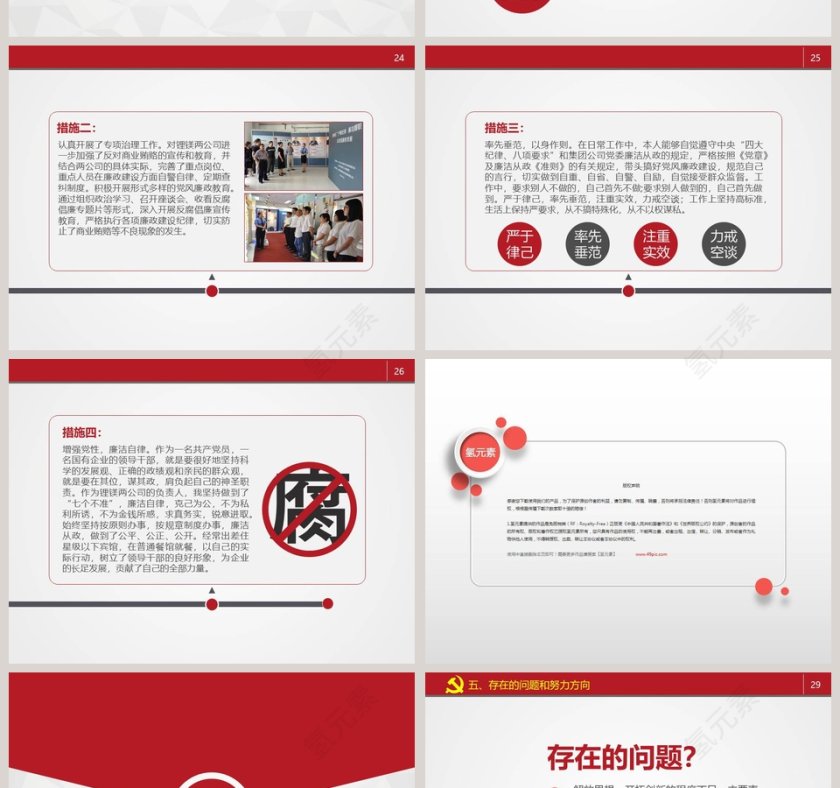 述职述廉报告廉政廉洁ppt第6张