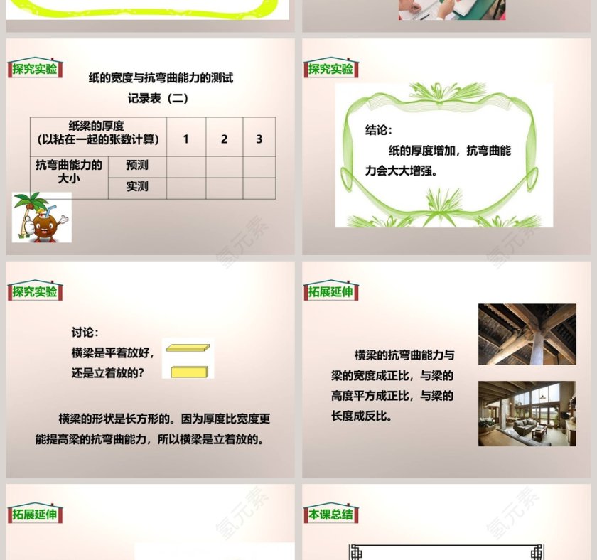 教科版六年级上册-抵抗弯曲教学ppt课件第4张