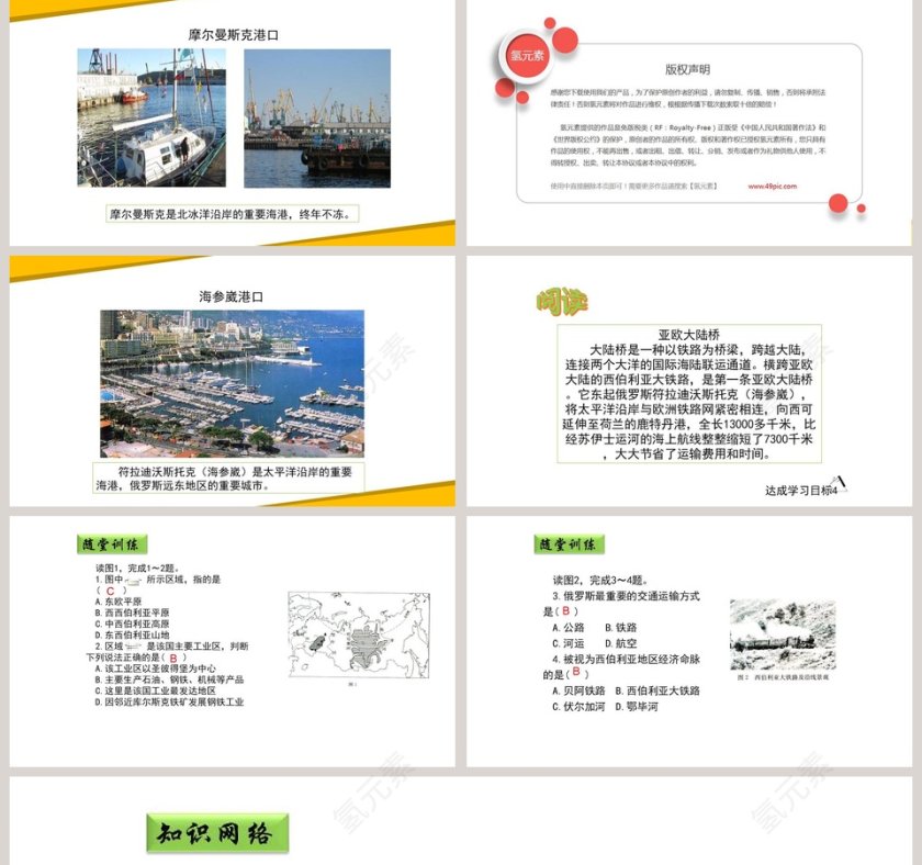 俄罗斯第2大节日PPT模板设计第5张