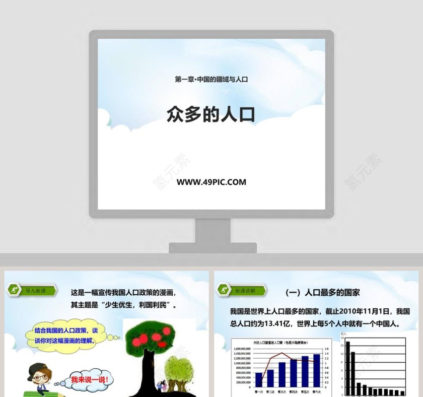 第一章-中国的疆域与人口教学ppt课件第1张