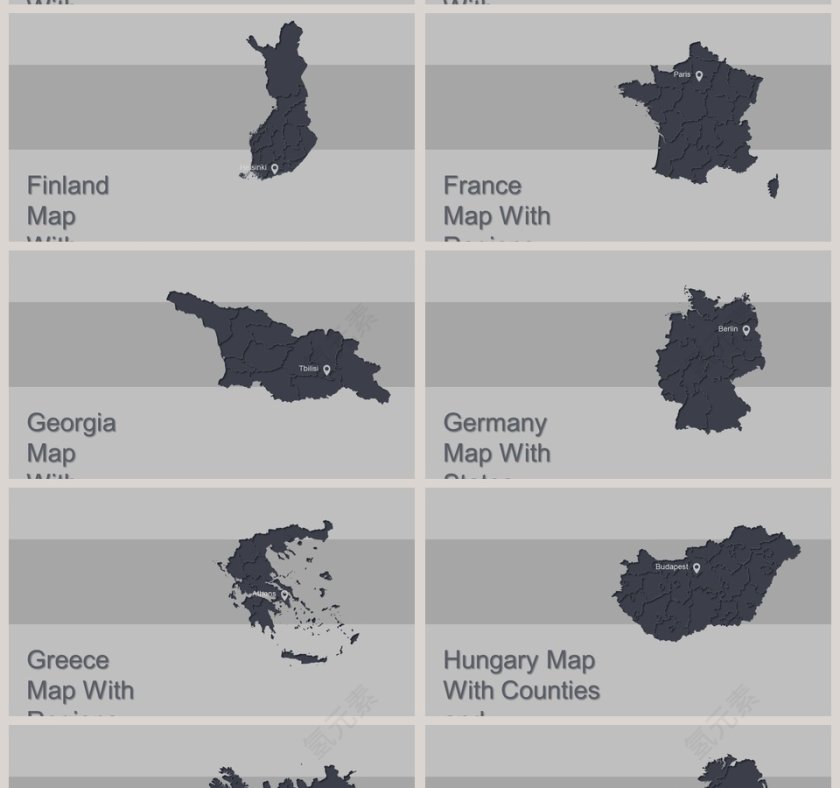 可编辑世界地图PPT第11张