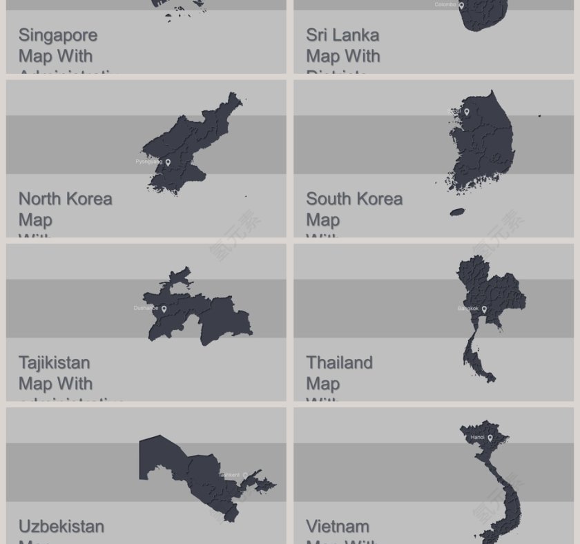可编辑世界地图PPT第19张