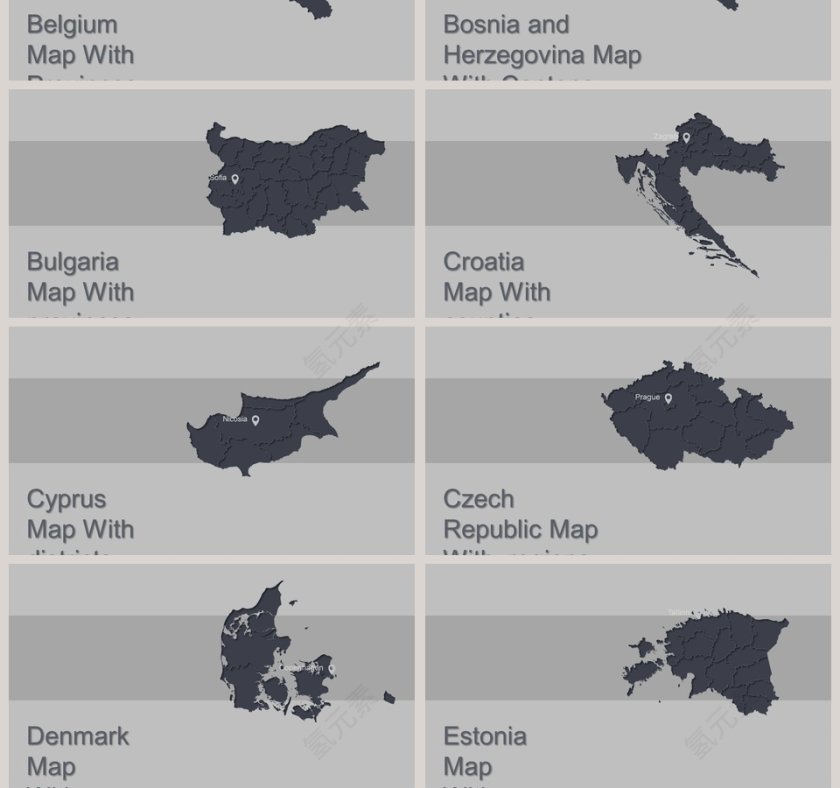 可编辑世界地图PPT第10张