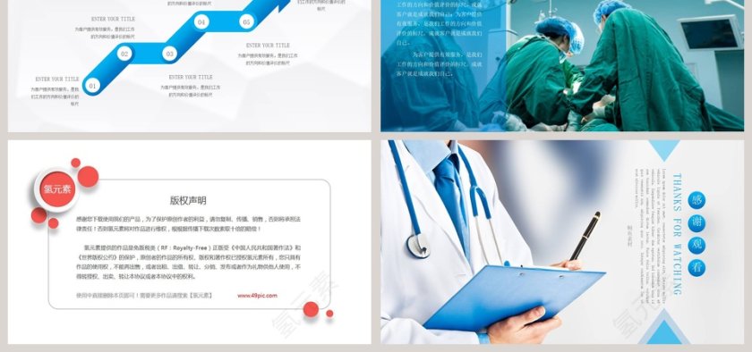 医院医疗系统年度季度工作报告PPT第6张