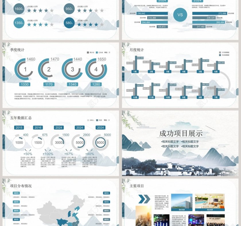 完整框架总结汇报模版PPT第3张