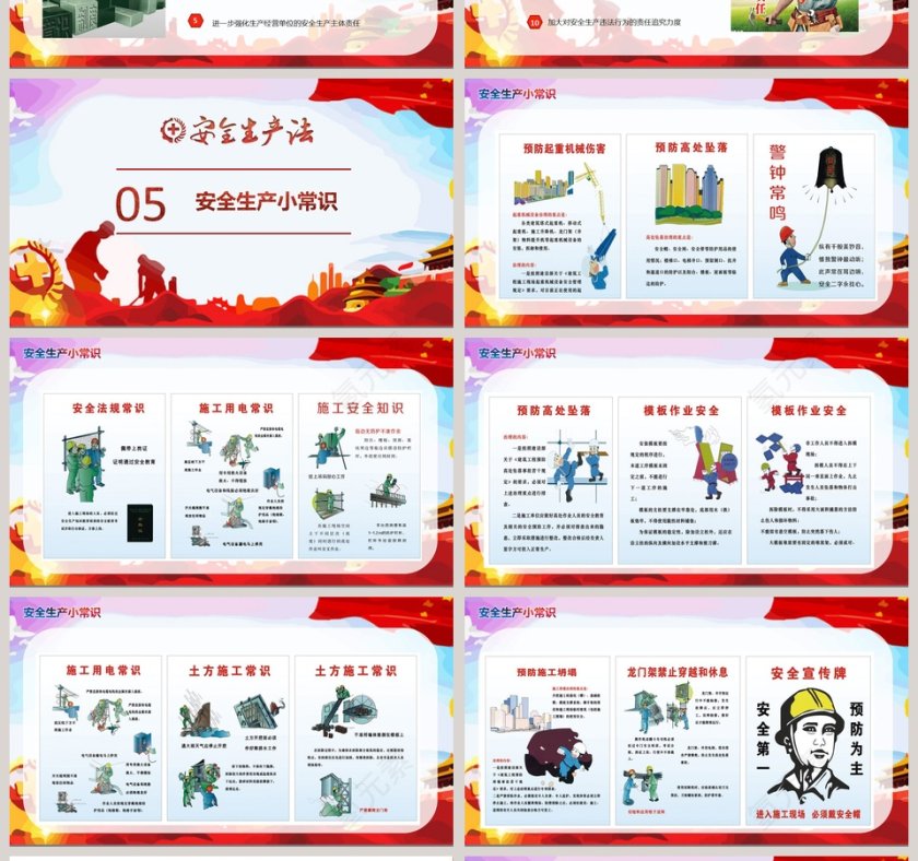 201X《安全生产法》宣传周PPT模板第4张
