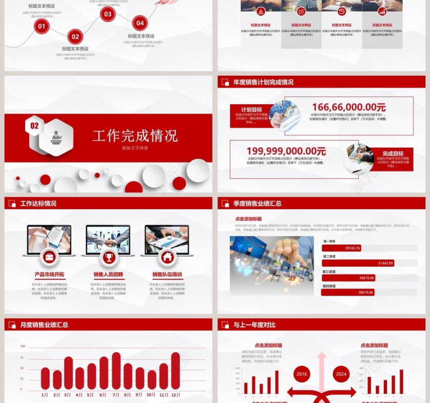 销售部工作总结述职报告ppt第3张