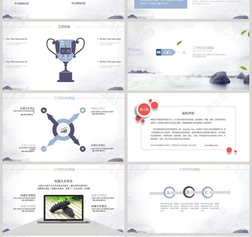 野生海参PPT模板第4张