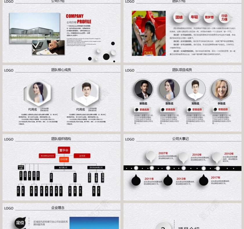 白色质感商业创业融资计划书PPT模板第2张