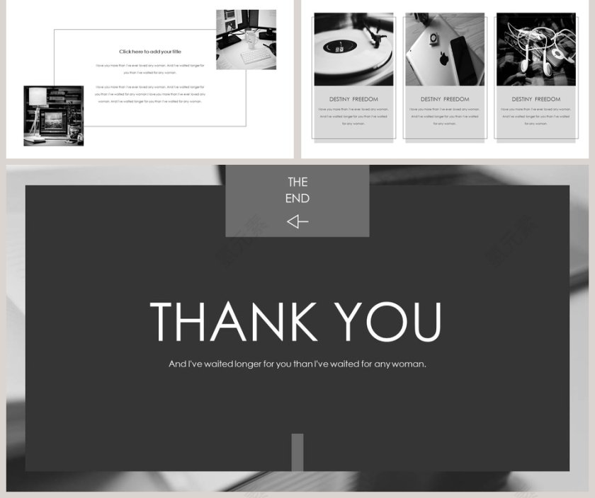 欧美风大气简约通用模板第5张