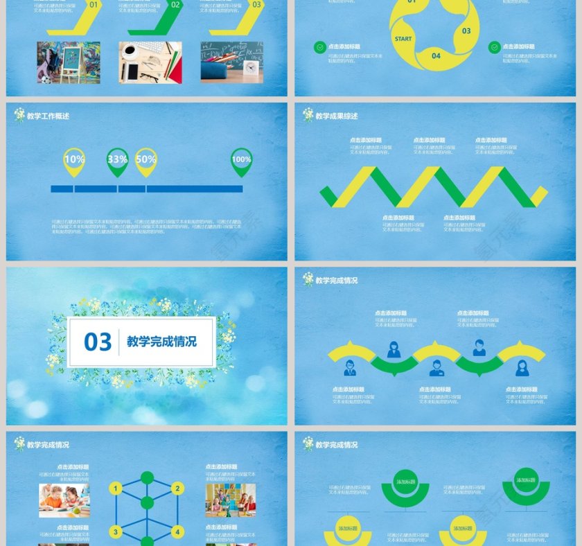 教学工作总结教学汇报PPT模板第3张