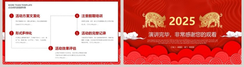 2019红色管理部工作总结汇报PPT模板第5张