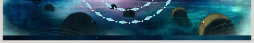 海洋之歌卡通可爱儿童PPT模板 第3张