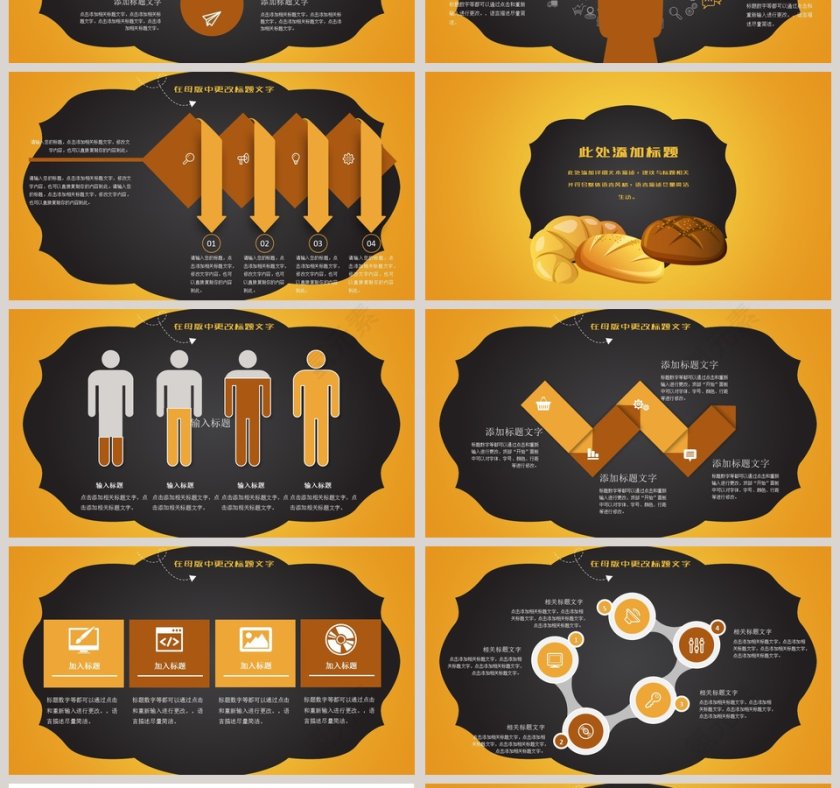 黄色大气20xx年面包烘焙餐厅营销策划PPT第4张