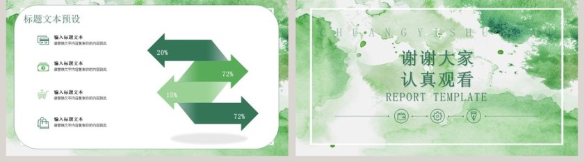 绿色水彩创意营销策划方案ppt第5张