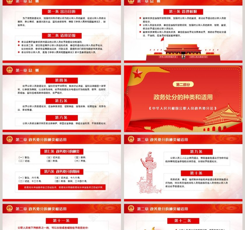 中华人民共和国公职人员政务处分法学习解读PPT模板第2张
