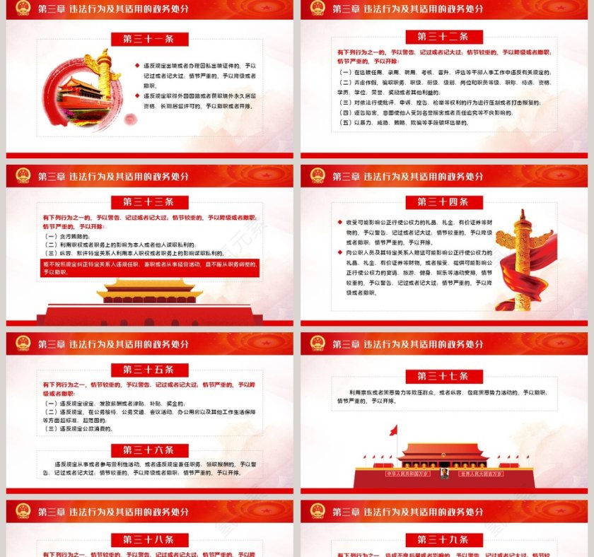 中华人民共和国公职人员政务处分法学习解读PPT模板第5张