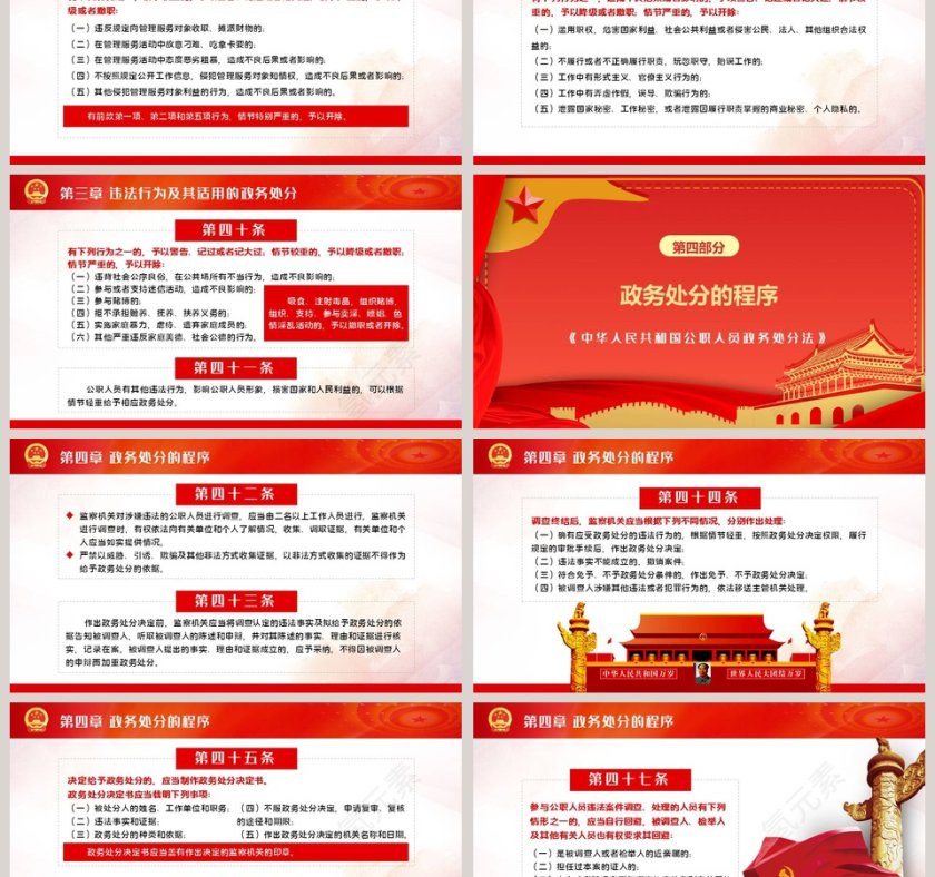 中华人民共和国公职人员政务处分法学习解读PPT模板第6张