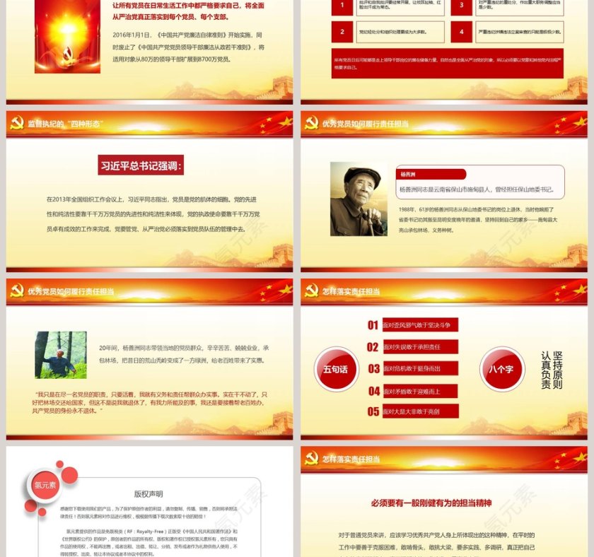 党支部党员党课学习培训做新时代合格党员PPT课件第6张