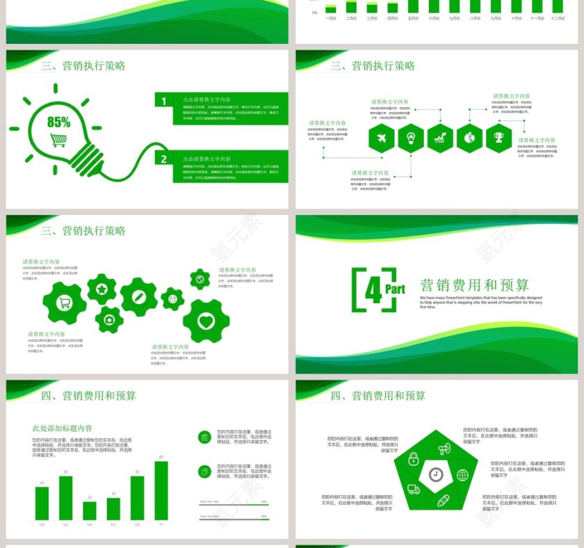 绿色市场营销计划PPT模板第4张
