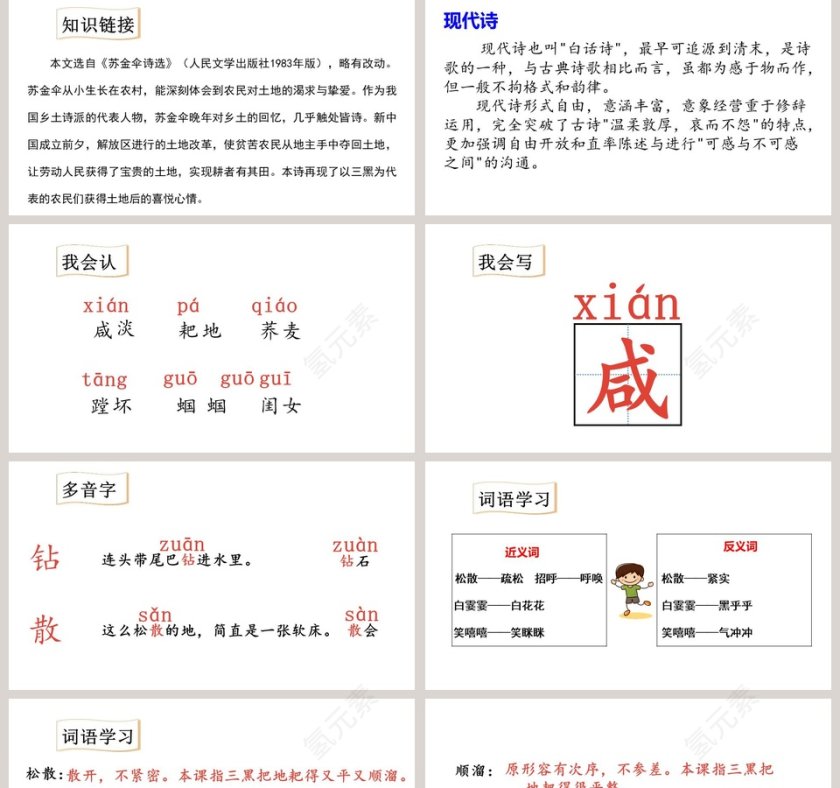 课文解析三黑和土地语文课件PPT第2张
