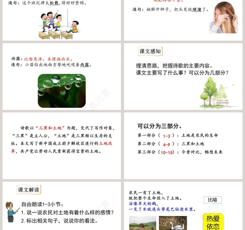 课文解析三黑和土地语文课件PPT第3张