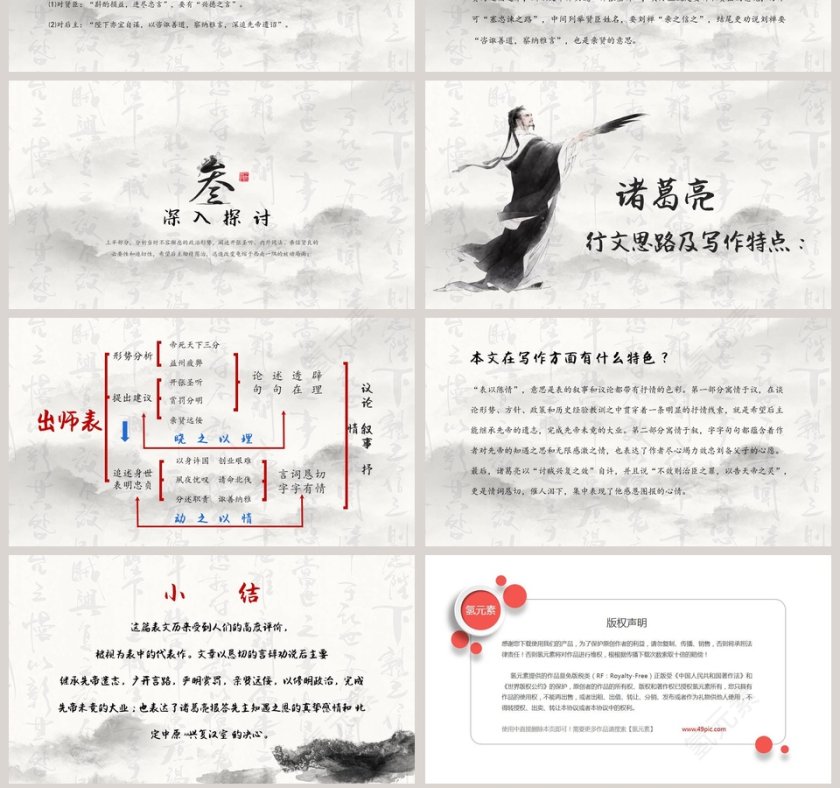 人教版九年级语文上册出师表PPT课件第7张