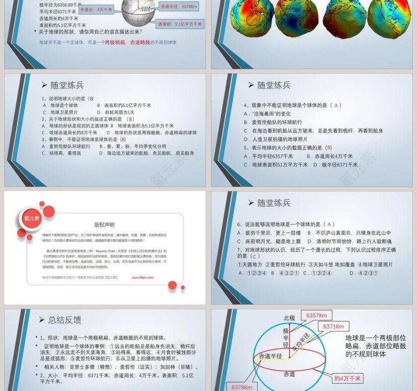 地球的形状与大小教学ppt课件第3张