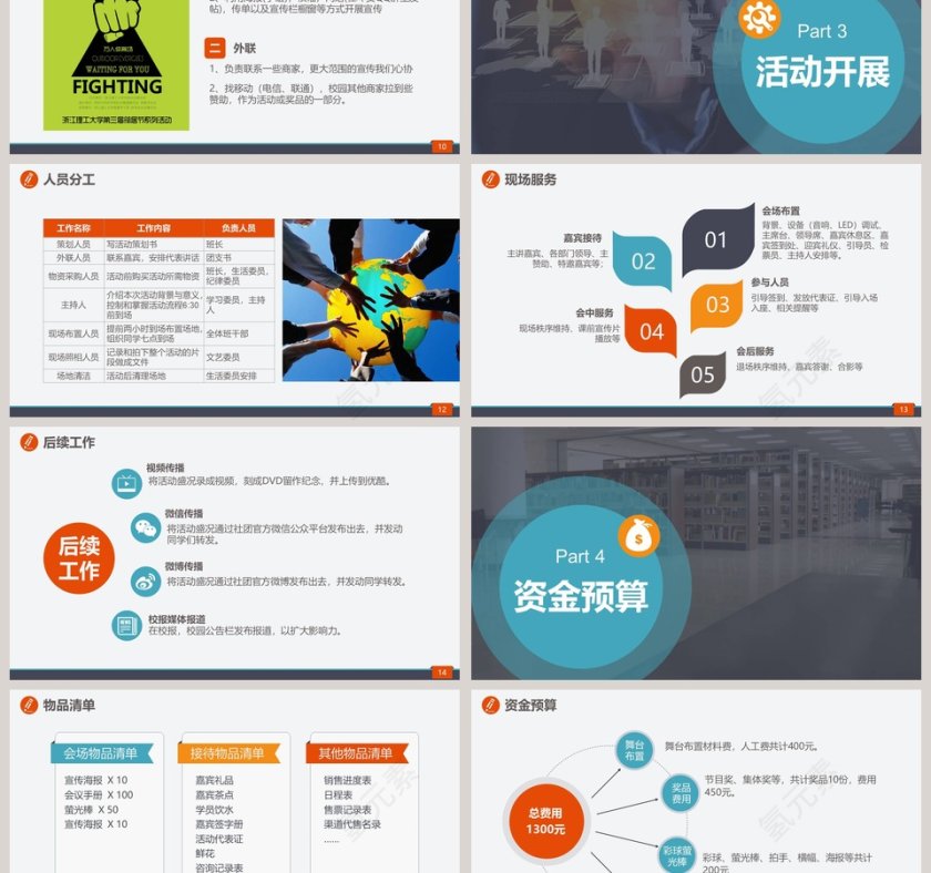校园社团学生活动策划方案社团招新PPT第3张