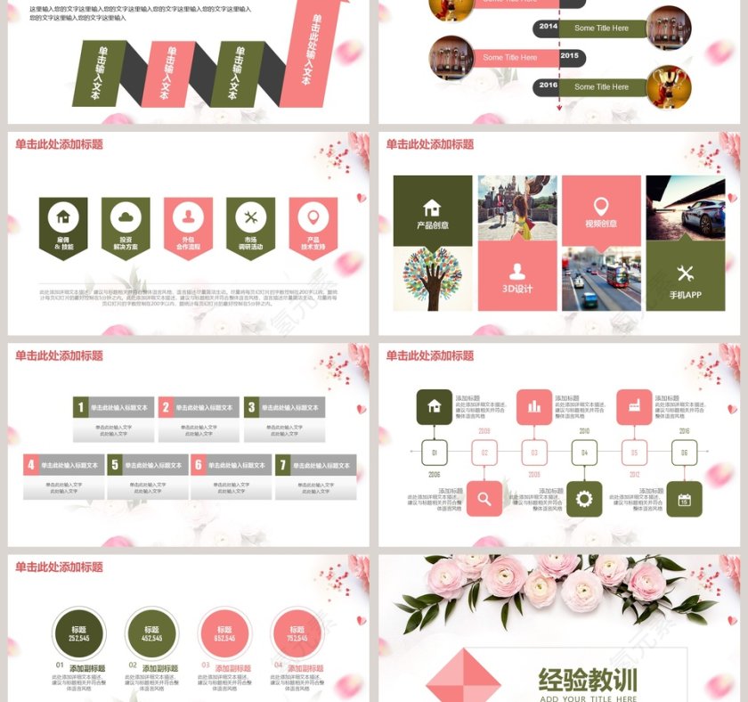 2019唯美时尚商务PPT模板第3张