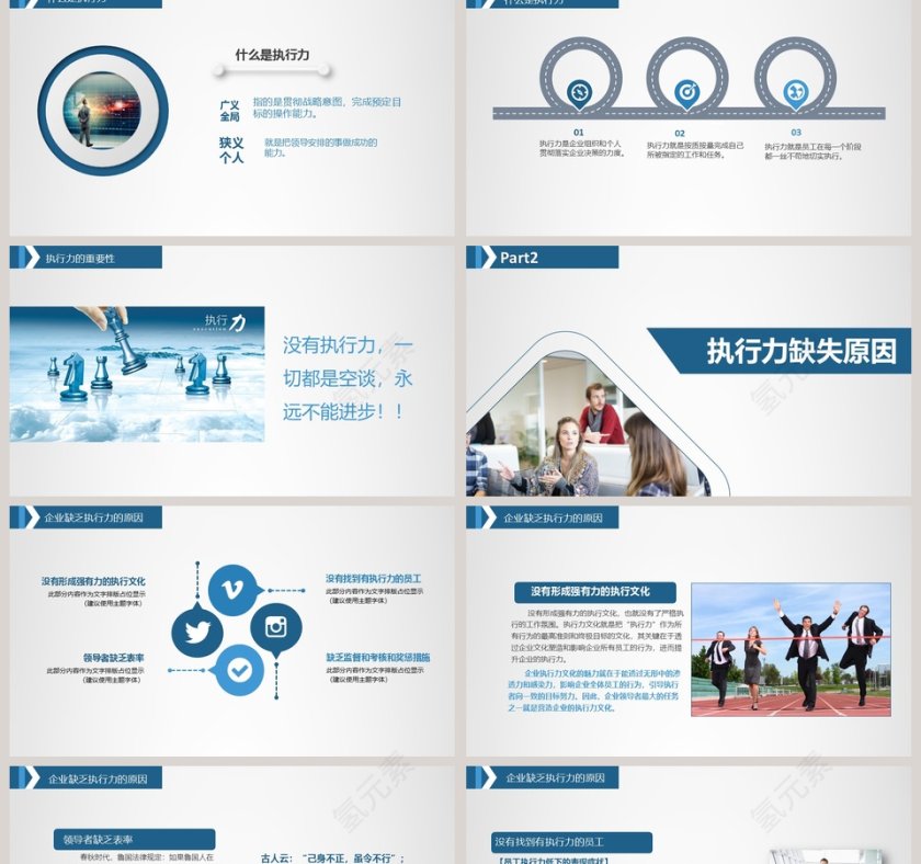 企业员工执行力培训ppt模板第2张