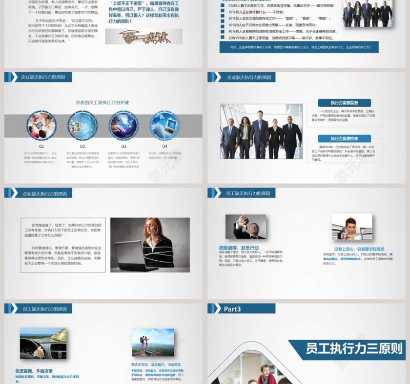 企业员工执行力培训ppt模板第3张